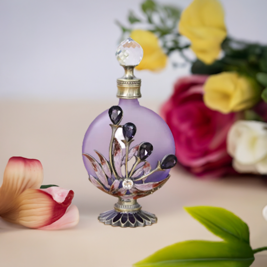 Royal Amethyst Attar Bottle – A Jewel of Fragrance (30ml)