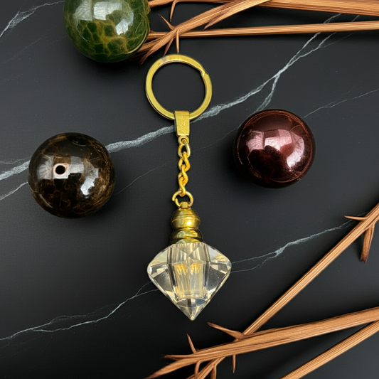 Diamond Crystal Attar Keychain – 3 ml (Limited Edition)