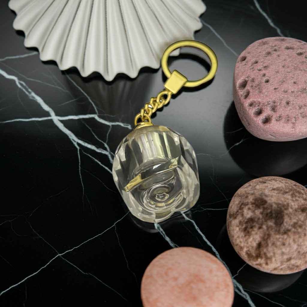 Crystal Rose Attar Keychain – 3 ml (Limited Edition)