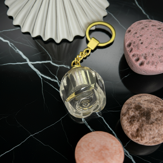Crystal Rose Attar Keychain – 3 ml (Limited Edition)